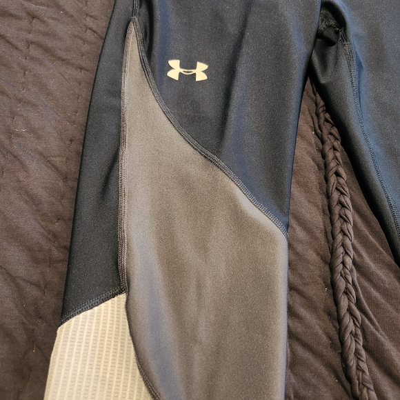 Under Armour Blue and Gray Athletic Leggings - Picture 2 of 4